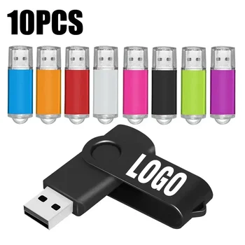 10PCS/veľa Farba USB 2.0 USB Flash Disk s kapacitou 8 gb 16 GB 32 GB, 64 GB USB kľúč Pero Disk 1GB 2GB4GB kl ' úč pre Smart Telefón/PCCustom