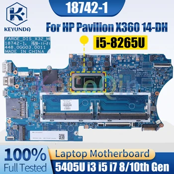 18742-1 Pre HP Pavilion X360 14-DH Notebook Doske 5405U i3 i5 i7 8/10. Gen L51138-601 Notebook Doske Plný Testované