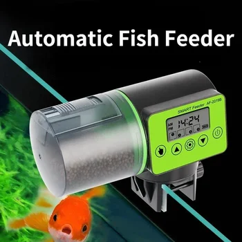 Automatické akvárium feeder inteligentné načasovanie automatický podávač akváriových rybiek feeder veľkú kapacitu ryby akvarijné krmivá