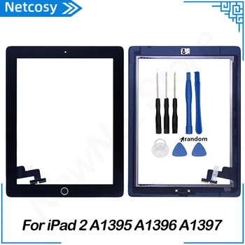 Dotykový Displej Pre iPad 2 A1395 A1396 A1397 Dotyk Digitalizátorom. Predné Sklo Panel Náhradné