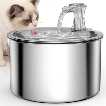Inteligentná Nerezová Oceľ Mačka Studne Automatické Napájačiek Pre Mačky Feeder Pet Zásobník Vody Pitnej Fontány Pre Mačky