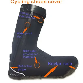 MTB Cestná Cyklistika Topánky Kryt Anti-Slip Vody Vietor Dôkaz Cyklistika Boot Zimnej Sezóny Nohy Chrániť