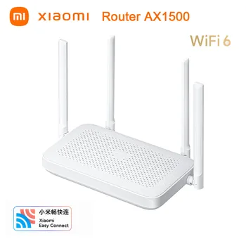 Nové Xiao Router AX1500 2.4 G/5 ghz Dual Band Router Wifi 6 1501Mbps Gigabit Ethernet Port OFDMA Prenos Mesh