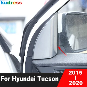 Pre Hyundai Tucson 2015 2016 2017 2018 2019 2020 Uhlíkové Auto Predné Dvere Okna Pilier Trojuholník Kryt Výbava Interiérové Doplnky