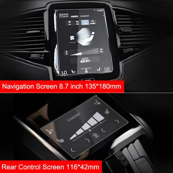 Pre Volvo XC60 XC90 XC40 S90 V90 V60 XC 60 XC 90 2015-2019 Tvrdené Sklo Auta GPS Navigácie Screen Protector Film Príslušenstvo