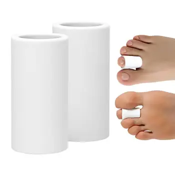 Silikónové Chrániče Toe 2ks Biele Nohy Prst Chránič Ženy Prst Oddeľovač Pohodlné Prst Rukáv Chrániče Pinky Prst Vankúš